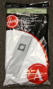 Hoover A Vacuum Sweeper Bags 43655010/4010001A   3 Pack  