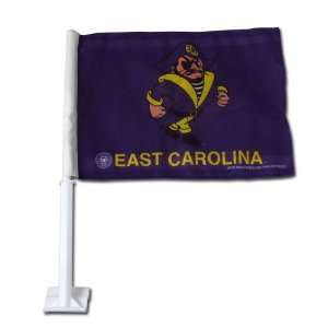  East Carolina Pirates Jolly Roger Car Flag Sports 