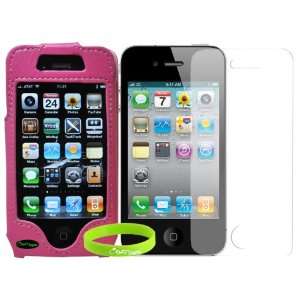  CrazyOn Digital iPhone4S_LthrPnk_Bttn_Scrn_WR Pink Belt 