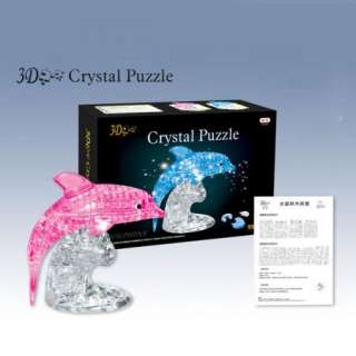 3D Crystal Dolphin Decoration Jigsaw Puzzle Toy Gift  