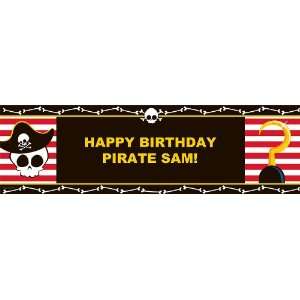  Little Buccaneer Personalized Birthday Banner Standard 18 
