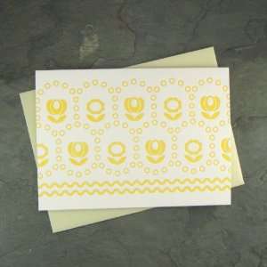   sunflower eyelet letterpress boxed note cards