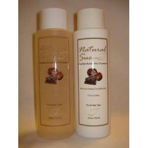    treatment   Salt free Shampoo + Conditioner Chocolate   16oz Beauty
