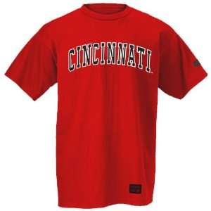  Cincinnati Bearcats Red Campus Yard Embroidered T shirt 