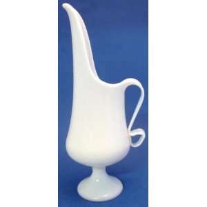   Viking Epic Milk Glass White Swung Pitcher Vintage