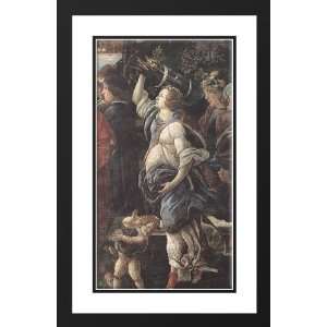 Botticelli, Sandro 26x40 Framed and Double Matted The Temptation of 