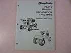 Simplicity Broadmoor garden tractor parts manual 1964 thru 1976
