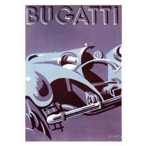  Art Deco Bugatti   Vintage Car Advert, Artist Gerold 