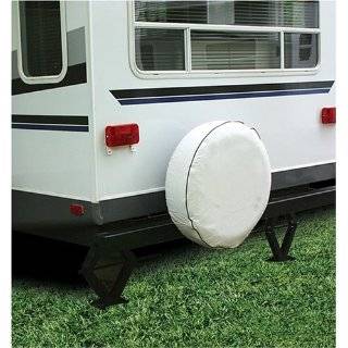 Camco 45346 RV 27 Arctic White Vinyl Spare Tire Cover by Camco