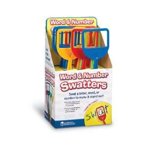  WORD & NUMBER SWATTERS POP DISPLAY Toys & Games