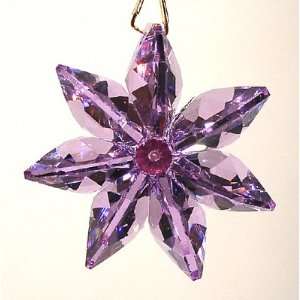  Swarovski Crystal Daisy Ornament   Violet 