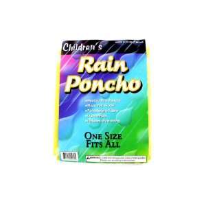  Bulk Pack of 48   Childrens rain poncho (assorted colors 