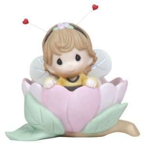  113003   Bumble Bee Girl In Flower Figurine   Precious 