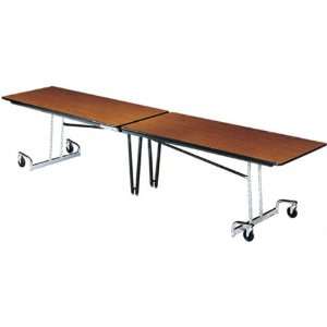  Mitchell Cafeteria Table 97in Top with Chrome Legs