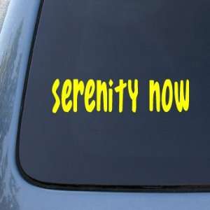 SERENITY NOW   Seinfeld   Vinyl Car Decal Sticker #1674  Vinyl Color 
