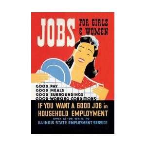 Jobs for Girls and Women 20x30 poster