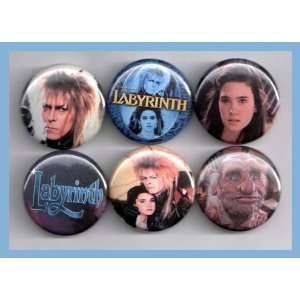  LABYRINTH Set of 6   1 Inch Buttons 