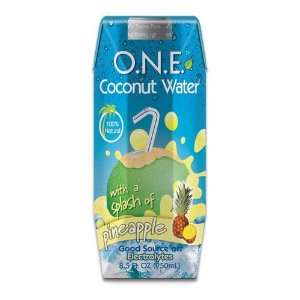 Coconut Water with a Splash of Pineapple, 8.5 Ounce Aseptic 