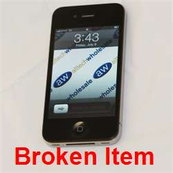 Apple iPhone 4 16GB BROKEN (AT&T) 5.0.1   Black 885909407576  
