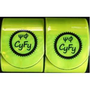  CyFy Super Reflective Slap Cuffs   GREEN   (like Nathan 