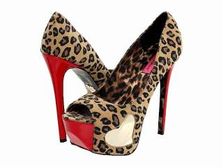 Betsey Johnson Shoes Baamm Platform Pumps Leopard Heels  