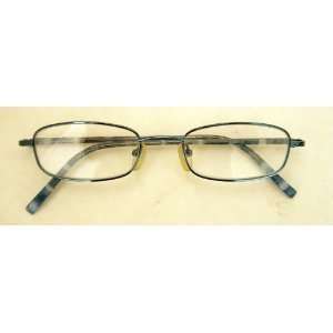  Zoom (C100) Reading Glasses, Rectangular Blue Metal Frame 