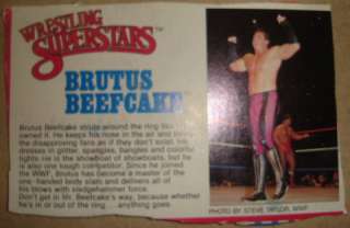 LJN WWF Brutus Beefcake wrestling figure w/ card WWE  