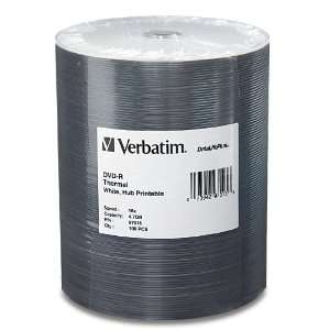  Verbatim White Thermal 16X DVD R, Hub Printable, Everest 