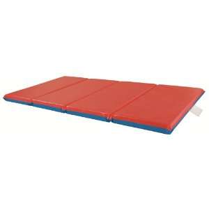  Early Childhood Resources 4 Fold 2 Thick Rest Mat   Red 