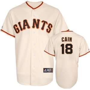 Matt Cain Jersey Adult Home Ivory Replica #18 San Francisco Giants 