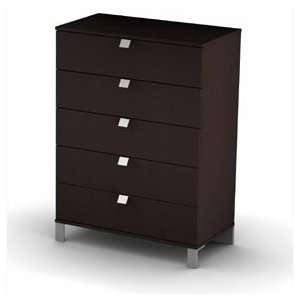  SouthShore Cakao Collection Five Drawer Chest (Chocolate 