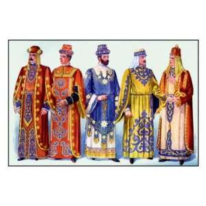   Men in Robes and Turbans 12x18 Giclee on canvas