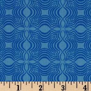  44 Wide Daydream Abstract Cobalt Fabric By The Yard 