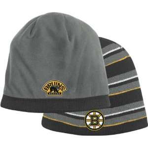  Boston Bruins Fashion Stripe Reversible Skully Hat Sports 