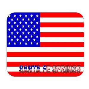  US Flag   Santa Fe Springs, California (CA) Mouse Pad 