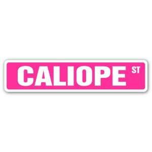  CALIOPE Street Sign name kids childrens room door bedroom 