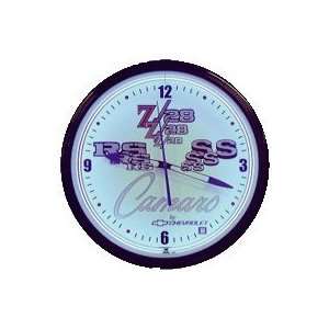  Chevy Camaro Z 28 RS Neon 20 Wall Clock Made In USA New 