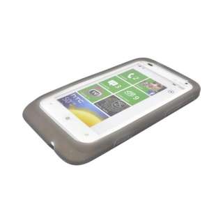 For HTC Radar 4G Smoke Protective Rubber Anti Slip Skin Silicone Case 
