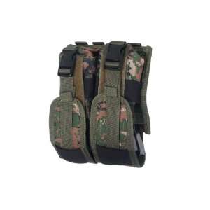  UTG Tactical Double Rifle Mag Pouch Woodland Digital 