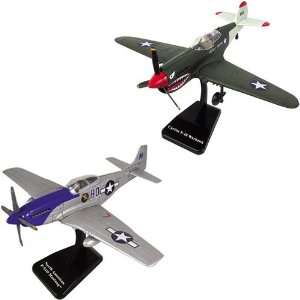   InAir E Z Build 2pc Set   P40 Warhawk and P51 Mustang Toys & Games