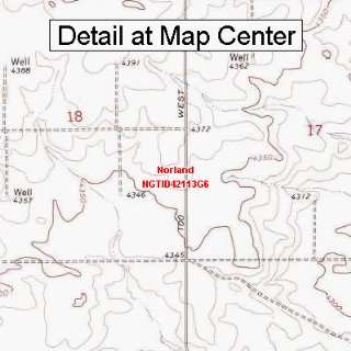 USGS Topographic Quadrangle Map   Norland, Idaho (Folded/Waterproof 