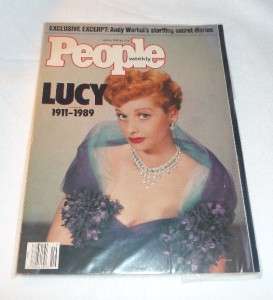 People Weekly May 8 1989 Lucille Ball LUCY Andy Warhol  