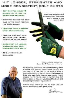 Butch Harmon RightGrip Golf Gloves *New* R/H Med/Large  