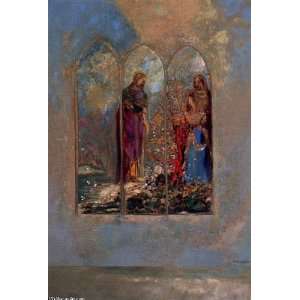  FRAMED oil paintings   Odilon Redon   24 x 36 inches   The 