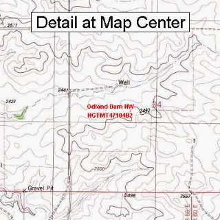  USGS Topographic Quadrangle Map   Odland Dam NW, Montana 