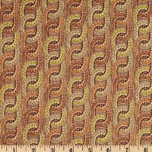   Textured Chain Stripe Brown Fabric By The Yard Arts, Crafts & Sewing