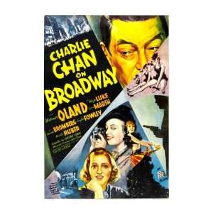  Charlie Chan on Broadway, Warner Oland, 1937 Stretched 