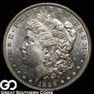 1896 Morgan Silver Dollar PROOFLIKE CHOICE BU++  