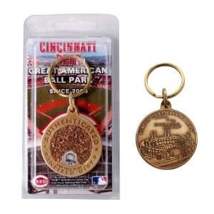  Reds Great American Ball Park Bronze Infield Dirt Keychain 