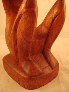 This is a uniquely hand carved wooden abstract sculpture. Its 
